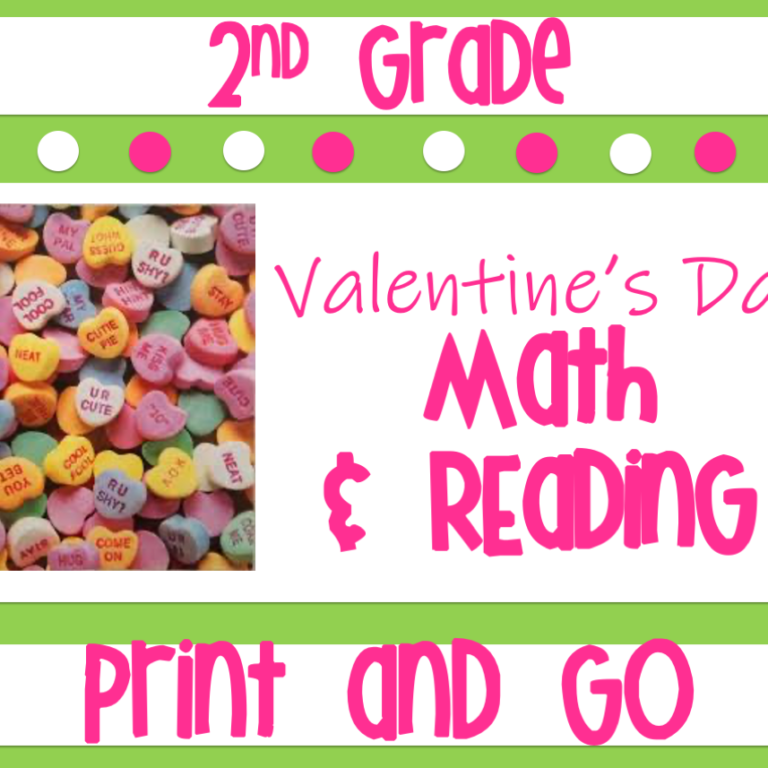 Valentines Day 2nd-Grade-Math-Reading