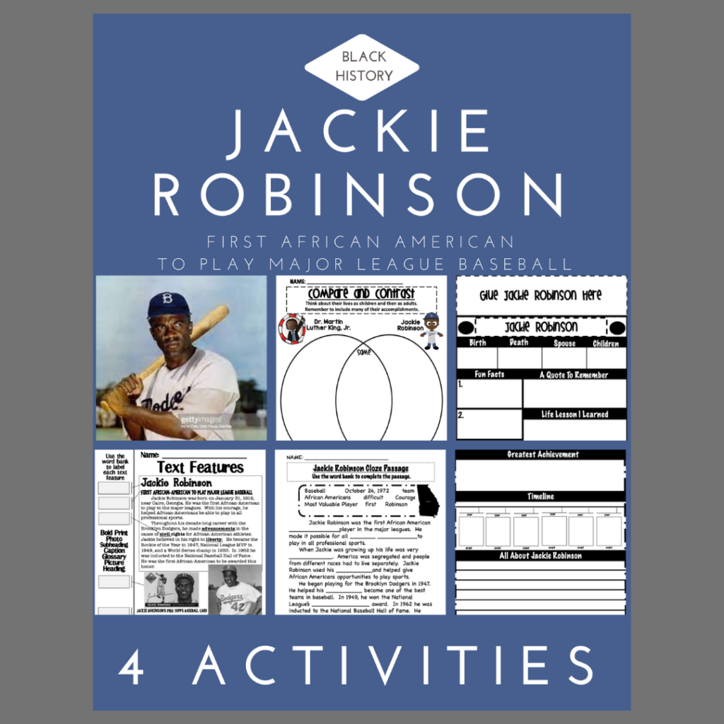 Jackie Robinson Worksheets For Kids